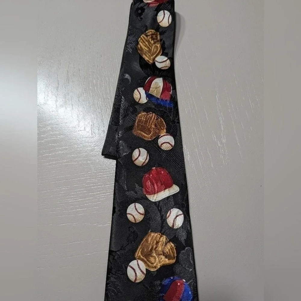 Unique A.‎ Rogers Baseball-Themed Tie – Gently Used Stand Out with Playful style